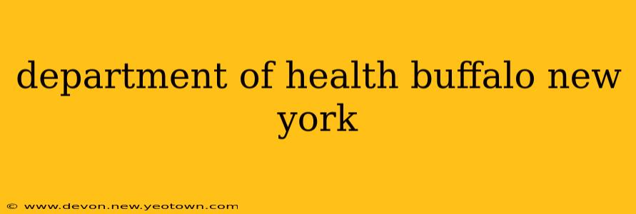 department of health buffalo new york