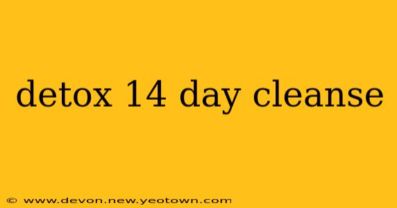 detox 14 day cleanse