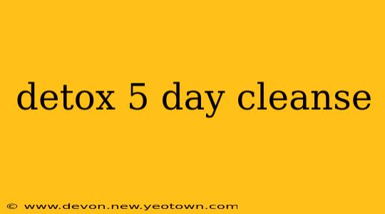 detox 5 day cleanse