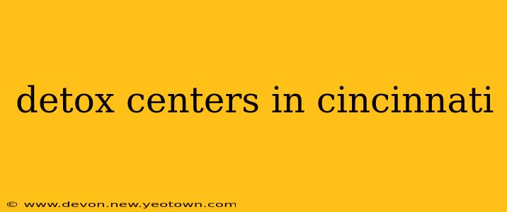 detox centers in cincinnati