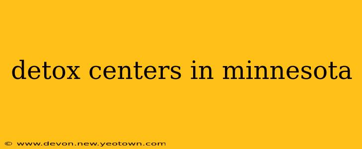 detox centers in minnesota
