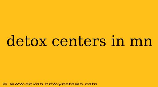 detox centers in mn