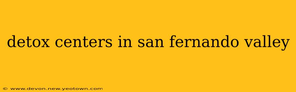 detox centers in san fernando valley