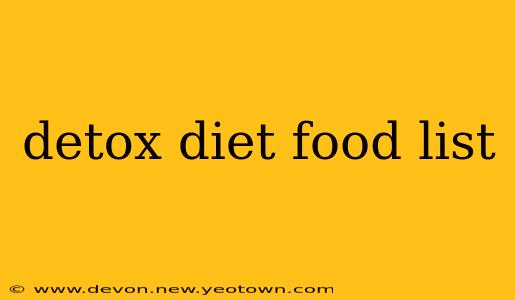 detox diet food list