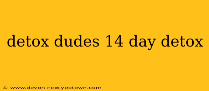 detox dudes 14 day detox