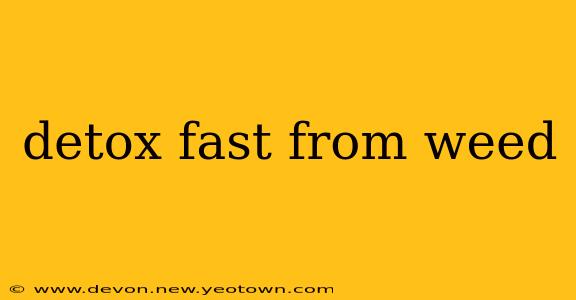 detox fast from weed