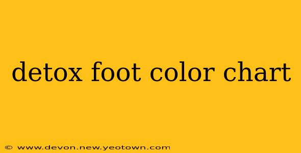 detox foot color chart