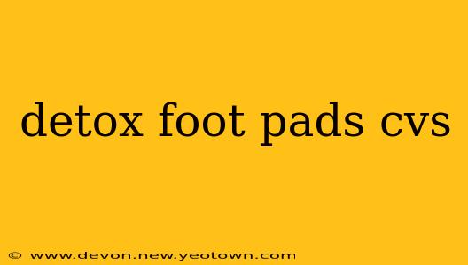detox foot pads cvs
