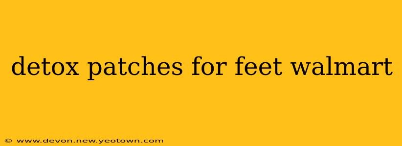 detox patches for feet walmart