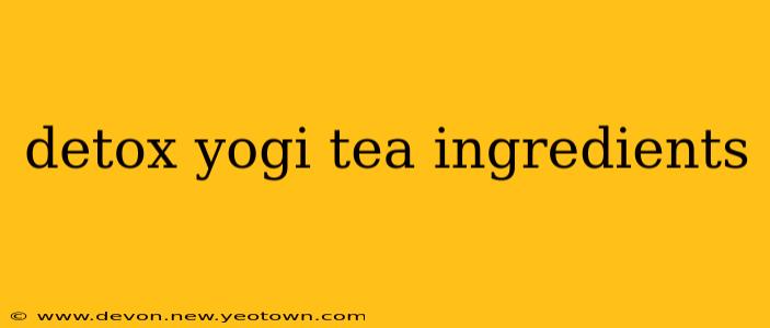 detox yogi tea ingredients