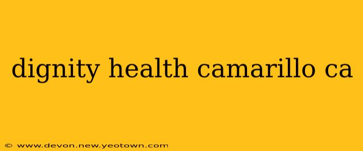 dignity health camarillo ca