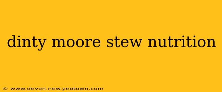 dinty moore stew nutrition