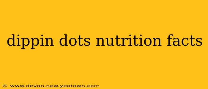 dippin dots nutrition facts