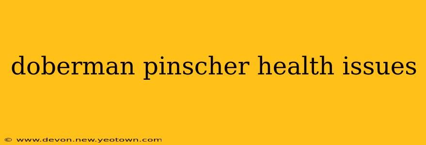 doberman pinscher health issues