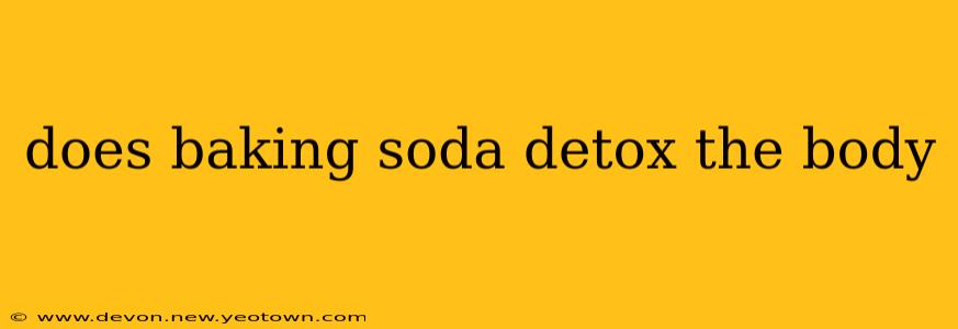 does baking soda detox the body