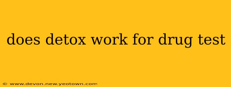 does detox work for drug test