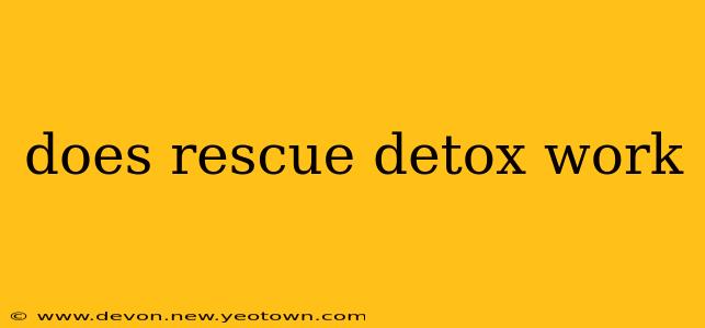 does rescue detox work