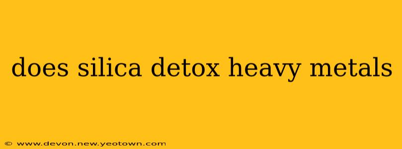 does silica detox heavy metals