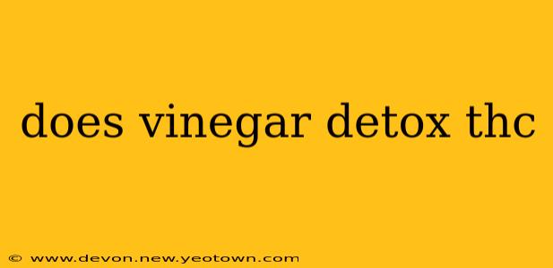 does vinegar detox thc