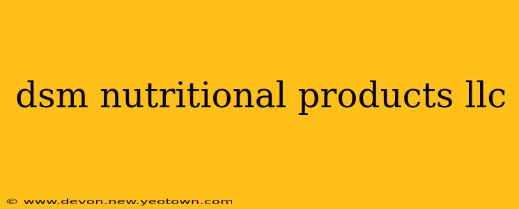 dsm nutritional products llc