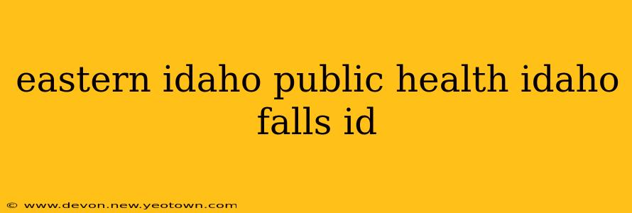 eastern idaho public health idaho falls id