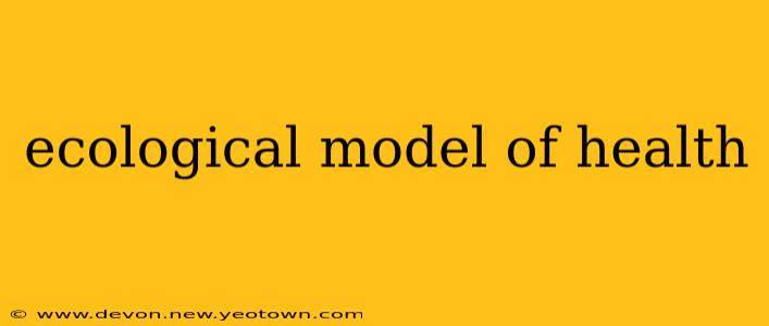 ecological model of health