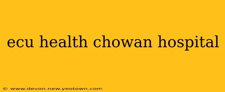 ecu health chowan hospital