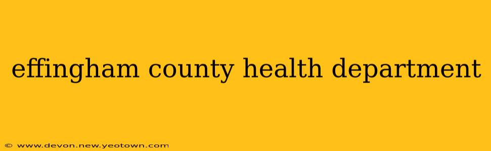 effingham county health department