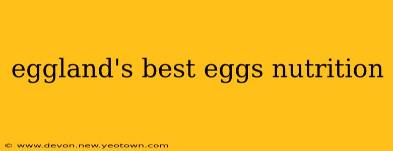 eggland's best eggs nutrition