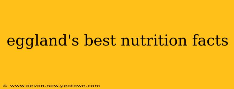 eggland's best nutrition facts