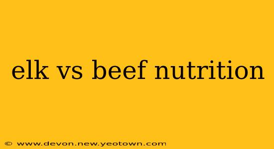 elk vs beef nutrition