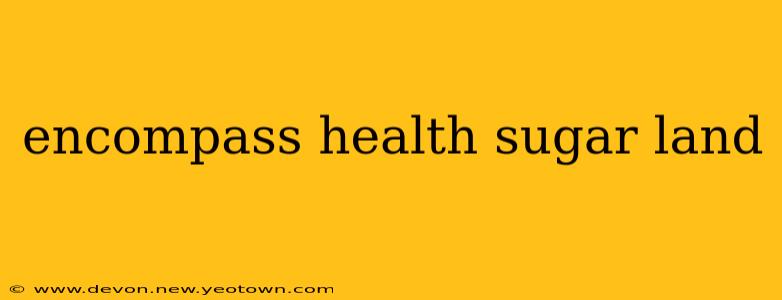 encompass health sugar land