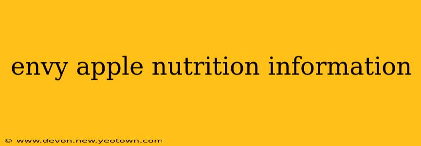 envy apple nutrition information