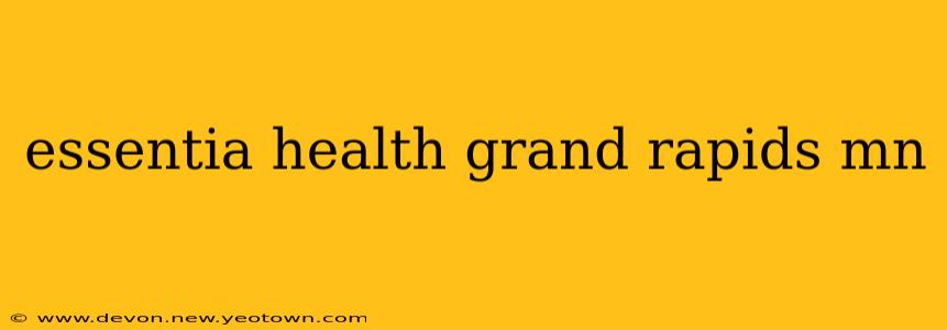 essentia health grand rapids mn