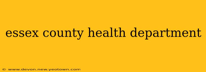 essex county health department
