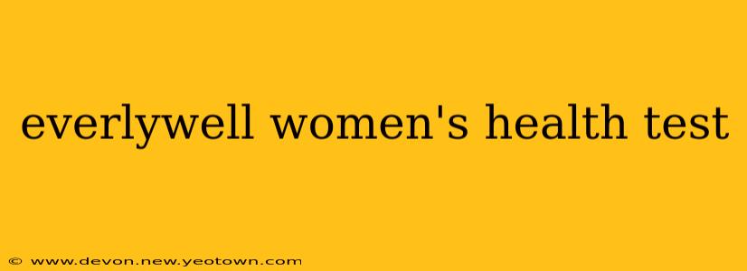 everlywell women's health test