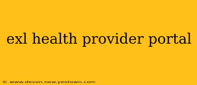 exl health provider portal