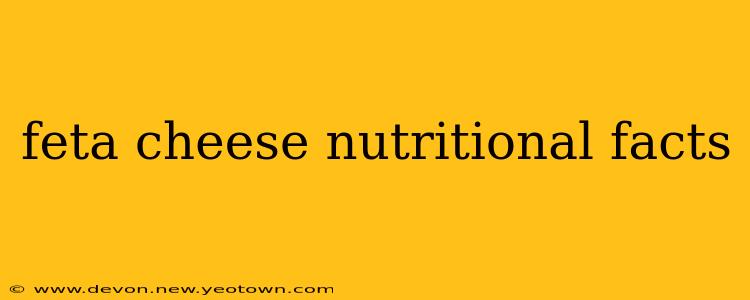 feta cheese nutritional facts