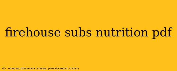 firehouse subs nutrition pdf