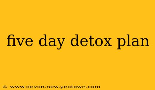 five day detox plan