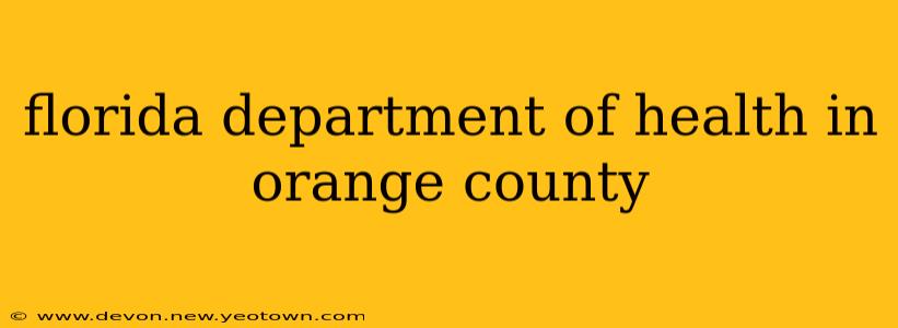 florida department of health in orange county