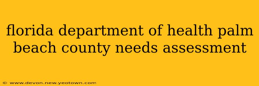 florida department of health palm beach county needs assessment