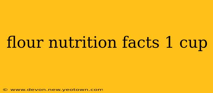 flour nutrition facts 1 cup