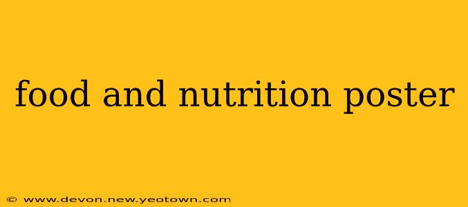 food and nutrition poster