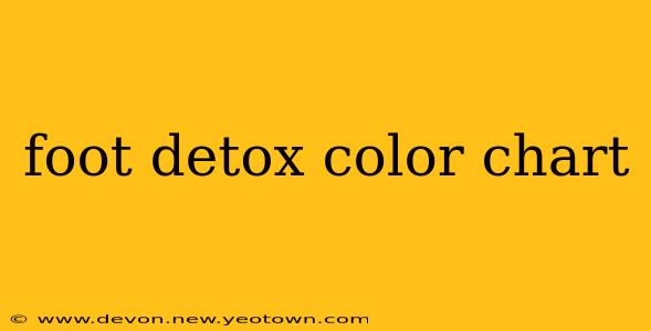 foot detox color chart