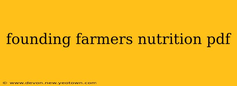 founding farmers nutrition pdf