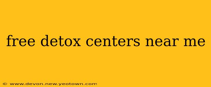 free detox centers near me