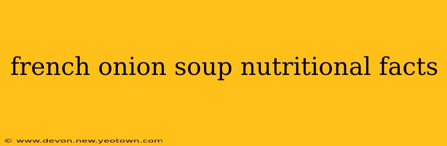 french onion soup nutritional facts