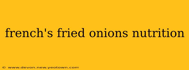 french's fried onions nutrition