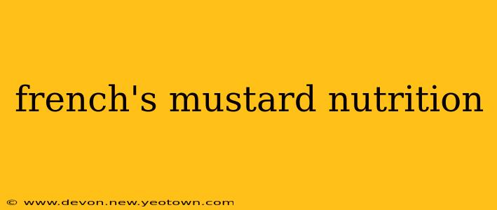 french's mustard nutrition